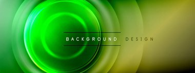 Çember çizgileri ve baloncuklar ışık ve gölge efektleriyle parlayan etki eğiminde. Işık, gölge ve derinliğin dinamik etkileşimi. Gelecekçi ve ritmik teknoloji tasarımı