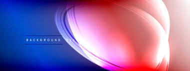 Vektör soyut arkaplan - sıvı gradyan üzerinde sıvı şeffaf kabarcık şekilleri gölgeler ve ışık efektleri