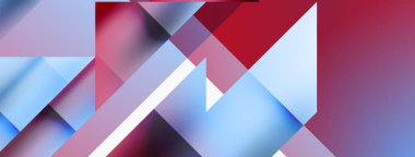 Büyüleyici vektör soyutlaması. Üçgenler büyüleyici dansla kesişiyor, dinamik geometrik zemin hazırlıyorlar. Şekil ve açıların birleşimi modern tasarımın sanatsal senfonisini yaratır.