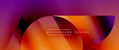 Birbirine kenetlenmiş üçgenler ve dairelerden oluşan büyüleyici soyut arkaplan, hem zerafet hem de modernlik saçan şaşırtıcı şekiller ve desenler oluşturur.