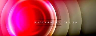 Çember çizgileri ve baloncuklar ışık ve gölge efektleriyle parlayan etki eğiminde. Işık, gölge ve derinliğin dinamik etkileşimi. Gelecekçi ve ritmik teknoloji tasarımı