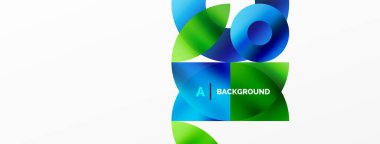 Eğimli soyut yuvarlak geometrik şekiller. Yaratıcı teknoloji, dijital sanat, sosyal iletişim ve modern bilim kavramı. Posterler, kapaklar, afişler, broşürler ve web siteleri için ideal