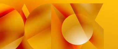 Birbirine kenetlenmiş üçgenler ve dairelerden oluşan büyüleyici soyut arkaplan, hem zerafet hem de modernlik saçan şaşırtıcı şekiller ve desenler oluşturur.