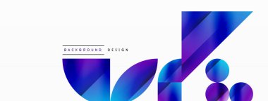 Çemberler ve çeşitli şekiller birleşerek çağdaş zemin oluşturarak yaratıcılığı ateşliyor. Dijital tasarımlar, sunumlar, web sitesi afişleri, sosyal medya paylaşımları için tasarım