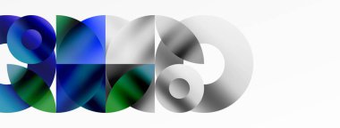 Çember ve üçgen soyut arkaplan. Yaratıcı teknoloji, dijital sanat, sosyal iletişim ve modern bilim kavramı. Posterler, kapaklar, afişler, broşürler ve web siteleri için ideal