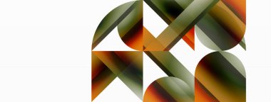 Gradyan renk üçgenleri ve beyaz daireler. Dinamik karışım büyüleyici görsel etki yaratıyor. Dijital tasarımlar, sunumlar, web sitesi afişleri, sosyal medya paylaşımları için geometrik arkaplan