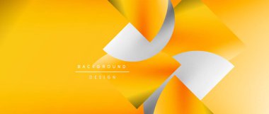 Posterler, kapaklar, afişler, broşürler, web siteleri için parlak renk çemberi ve yuvarlak element minimal geometrik soyut arkaplan