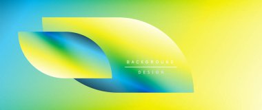 Posterler, kapaklar, afişler, broşürler, web siteleri için parlak renk çemberi ve yuvarlak element minimal geometrik soyut arkaplan