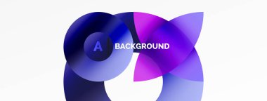 Eğimli soyut yuvarlak geometrik şekiller. Yaratıcı teknoloji, dijital sanat, sosyal iletişim ve modern bilim kavramı. Posterler, kapaklar, afişler, broşürler ve web siteleri için ideal