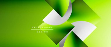 Posterler, kapaklar, afişler, broşürler, web siteleri için parlak renk çemberi ve yuvarlak element minimal geometrik soyut arkaplan