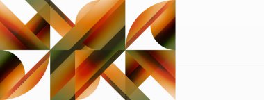 Gradyan renk üçgenleri ve beyaz daireler. Dinamik karışım büyüleyici görsel etki yaratıyor. Dijital tasarımlar, sunumlar, web sitesi afişleri, sosyal medya paylaşımları için geometrik arkaplan