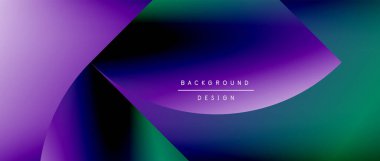 Posterler, kapaklar, afişler, broşürler, web siteleri için parlak renk çemberi ve yuvarlak element minimal geometrik soyut arkaplan