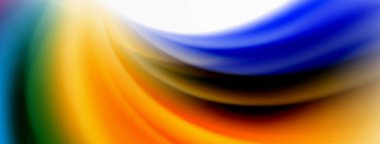 Gökkuşağı rengi ipekten bulanık arka plan beyaz, göz kamaştırıcı bir şekilde canlı arkaplan. Göz kamaştırıcı renk karışımı gökkuşağını, ipeksi ve zarif dalgalı deseni anımsatıyor.