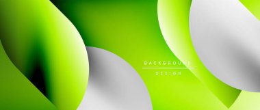 Posterler, kapaklar, afişler, broşürler, web siteleri için parlak renk çemberi ve yuvarlak element minimal geometrik soyut arkaplan