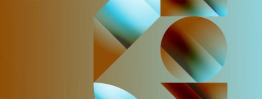 Serene gradyan şablonu. Çemberler ve üçgenler minimalist mükemmellikte karışıyor. Biçim ve renklerin nazik bir şekilde birleşmesi dengeli ama büyüleyici bir zemin oluşturur, modern karmaşıklığı somutlaştırır.