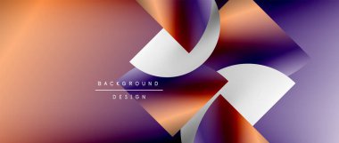 Daireler ve eğimli yuvarlak şekiller. Asgari soyut arkaplan, yuvarlak geometrik şekiller, temiz ve yapılandırılmış tasarım