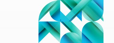 Gradyan renk üçgenleri ve beyaz daireler. Dinamik karışım büyüleyici görsel etki yaratıyor. Dijital tasarımlar, sunumlar, web sitesi afişleri, sosyal medya paylaşımları için geometrik arkaplan