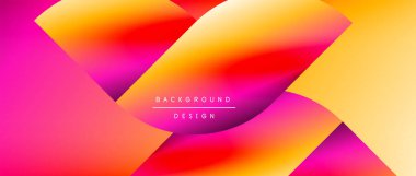 Posterler, kapaklar, afişler, broşürler, web siteleri için parlak renk çemberi ve yuvarlak element minimal geometrik soyut arkaplan