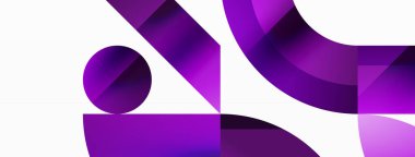 Çeşitli geometrik şekiller, dijital tasarımlar, sunumlar, web sitesi afişleri, sosyal medya paylaşımları için çağdaş tasarım için çok yönlü bir tablo sunarak, asgari soyut bir zemin üzerinde birleşir.