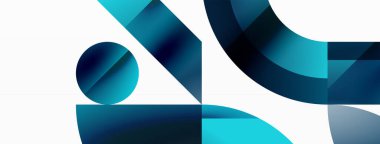 Çeşitli geometrik şekiller, dijital tasarımlar, sunumlar, web sitesi afişleri, sosyal medya paylaşımları için çağdaş tasarım için çok yönlü bir tablo sunarak, asgari soyut bir zemin üzerinde birleşir.