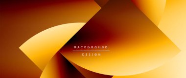 Posterler, kapaklar, afişler, broşürler, web siteleri için parlak renk çemberi ve yuvarlak element minimal geometrik soyut arkaplan