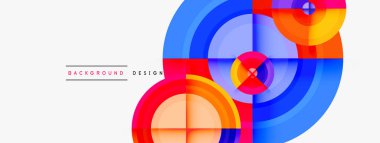 Yaratıcı çember geometrik soyut arkaplan