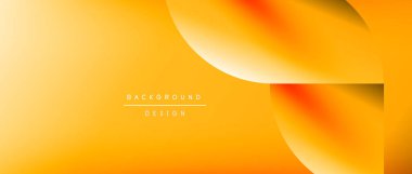 Posterler, kapaklar, afişler, broşürler, web siteleri için parlak renk çemberi ve yuvarlak element minimal geometrik soyut arkaplan