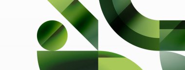 Üçgen ve daire minimalist kompozisyonu. Duvar kağıdı, afiş, arkaplan, iniş sayfası, duvar sanatı, davetiye, baskılar için büyüleyici görsel tasarım geometrik ahenkle buluşur