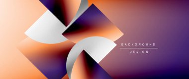 Daireler ve eğimli yuvarlak şekiller. Asgari soyut arkaplan, yuvarlak geometrik şekiller, temiz ve yapılandırılmış tasarım