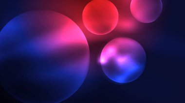 Parlak parlak ışık efektli daireler, soyut arkaplan duvar kağıdı tasarımı