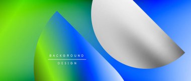 Daireler ve eğimli yuvarlak şekiller. Asgari soyut arkaplan, yuvarlak geometrik şekiller, temiz ve yapılandırılmış tasarım