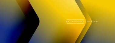 Enerjik geometrik arkaplan harmonik hareket içinde dinamik oklardan oluşan bir dizi içeriyor, hız, çeviklik ve kasıtlı akış duygusunu çağrıştırıyor