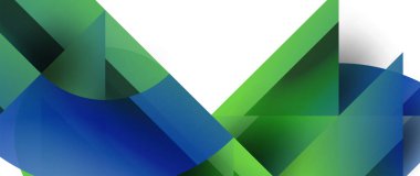 Geometrik füzyon - üçgenlerin soyut harmonisi ve minimalist arkaplan tasarımında daireler. Duvar kağıdı, afiş, arkaplan, iniş sayfası, duvar sanatı, davetiye, baskı için şekil ve satır tasarımı