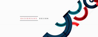 Değişik tonlara ve renklere sahip canlı ve göz alıcı bir tasarıma sahip renkli çemberler girdap ve dinamik bir etki yaratıyor.