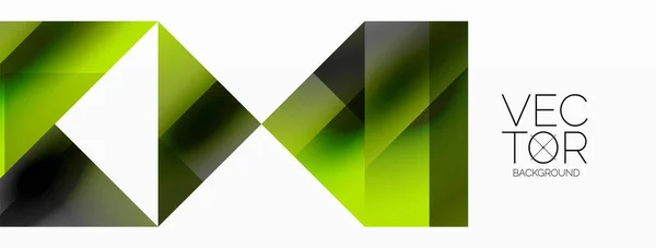 Glossy Circle Square Triangle Shapes Minimalist Geometric Backdrop Sleek Contemporary — Stock Vector