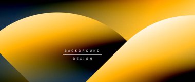 Daireler ve eğimli yuvarlak şekiller. Asgari soyut arkaplan, yuvarlak geometrik şekiller, temiz ve yapılandırılmış tasarım