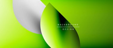 Posterler, kapaklar, afişler, broşürler, web siteleri için parlak renk çemberi ve yuvarlak element minimal geometrik soyut arkaplan