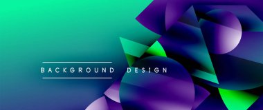 Birbirine kenetlenmiş üçgenler ve dairelerden oluşan büyüleyici soyut arkaplan, hem zerafet hem de modernlik saçan şaşırtıcı şekiller ve desenler oluşturur.