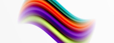 Gökkuşağı rengi ipekten bulanık arka plan beyaz, göz kamaştırıcı bir şekilde canlı arkaplan. Göz kamaştırıcı renk karışımı gökkuşağını, ipeksi ve zarif dalgalı deseni anımsatıyor.