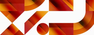 Parlak daire, kare, üçgen minimalist geometrik arkaplanı şekillendirir. Gösterişli, çağdaş tasarım dijital tasarımlar, sunumlar, web sitesi afişleri, sosyal medya paylaşımları için biraz sofistike