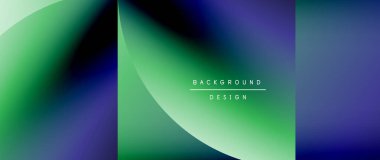 Posterler, kapaklar, afişler, broşürler, web siteleri için parlak renk çemberi ve yuvarlak element minimal geometrik soyut arkaplan