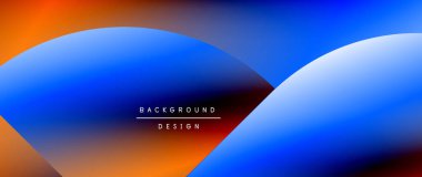 Daireler ve eğimli yuvarlak şekiller. Asgari soyut arkaplan, yuvarlak geometrik şekiller, temiz ve yapılandırılmış tasarım