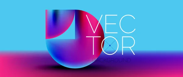 Podium Élégant Avec Composition Abstraite Carrés Cercles Triangles Orné Dégradés — Image vectorielle