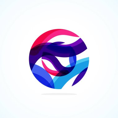 Soyut çember logosu - minimalist amblem, zamansız ve evrensel daire şekli. Benzersiz logo markaların ve kavramların aralığını temsil ediyor, basitliği ve yaratıcılığı tek ve ikonik bir resimde özetliyor