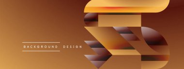 Basit geometrik formlar - dinamik geometrik soyut arkaplan. Duvar kağıdı, afiş, arkaplan, iniş sayfası, duvar sanatı, davetiye, baskılar, posterler için görsel senfoni