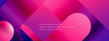 Basit geometrik formlar - dinamik geometrik soyut arkaplan. Duvar kağıdı, afiş, arkaplan, iniş sayfası, duvar sanatı, davetiye, baskılar, posterler için görsel senfoni