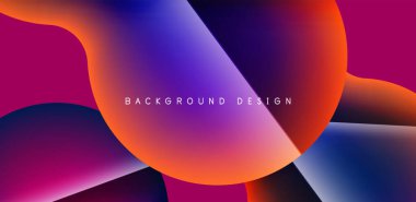 Colorful bubble abstract background with shadow effects. Minimalist geometric vector Illustration For Wallpaper, Banner, Background, Card, Book Illustration, landing page