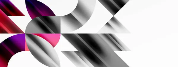 創造的な技術 デジタルアート ソーシャルコミュニケーション 現代科学を象徴する抽象的な幾何学的形状 ポスター カバー バナー パンフレット ウェブサイトに最適 — ストックベクタ