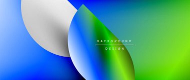 Daireler ve eğimli yuvarlak şekiller. Asgari soyut arkaplan, yuvarlak geometrik şekiller, temiz ve yapılandırılmış tasarım