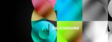 Çember ve üçgen soyut arkaplan. Yaratıcı teknoloji, dijital sanat, sosyal iletişim ve modern bilim kavramı. Posterler, kapaklar, afişler, broşürler ve web siteleri için ideal